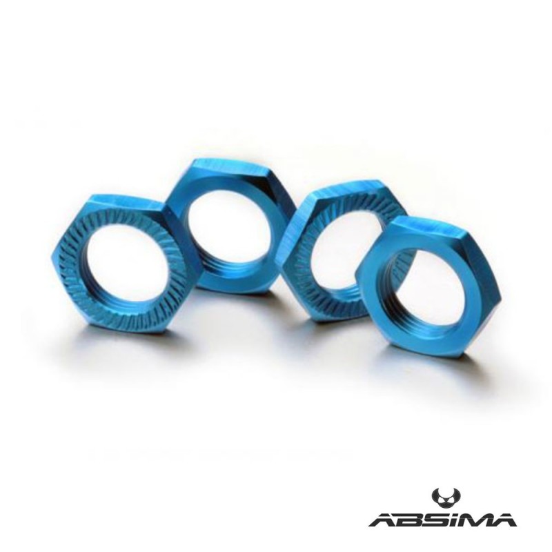 Hex locknut 17mm blue (4)