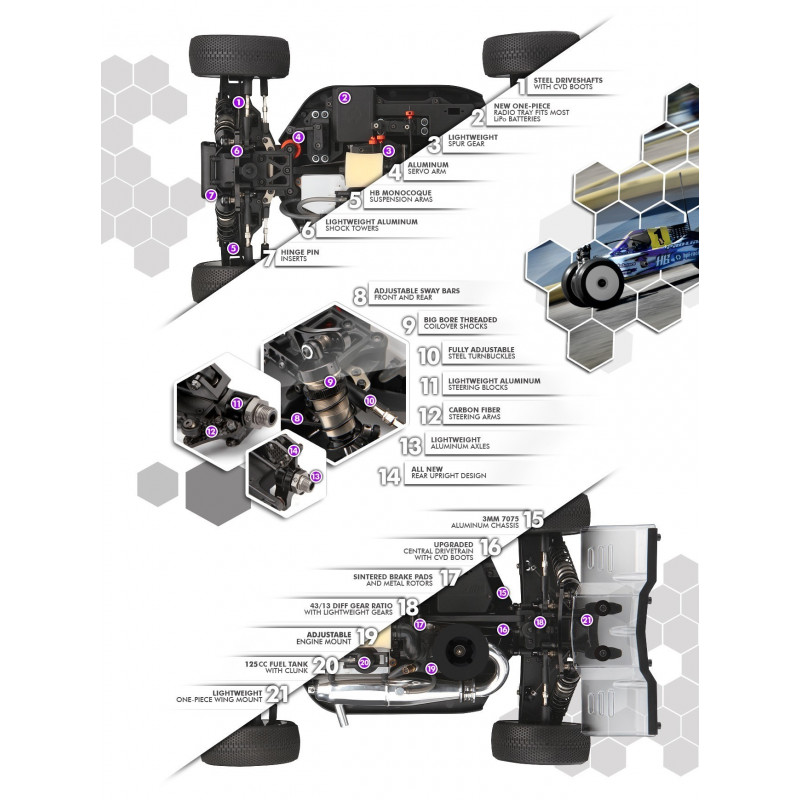 HB D815 Tessmann Worlds Edition 1/8 Kit