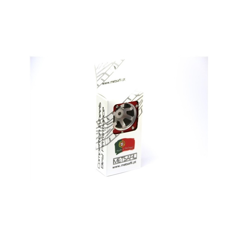 Beadlock Wheels PT- Claw Silver/Red 1.9 (2 pcs)
