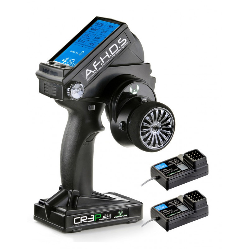 3-Channel Radio "CR3P" 2.4GHz incl. 2 Receiver