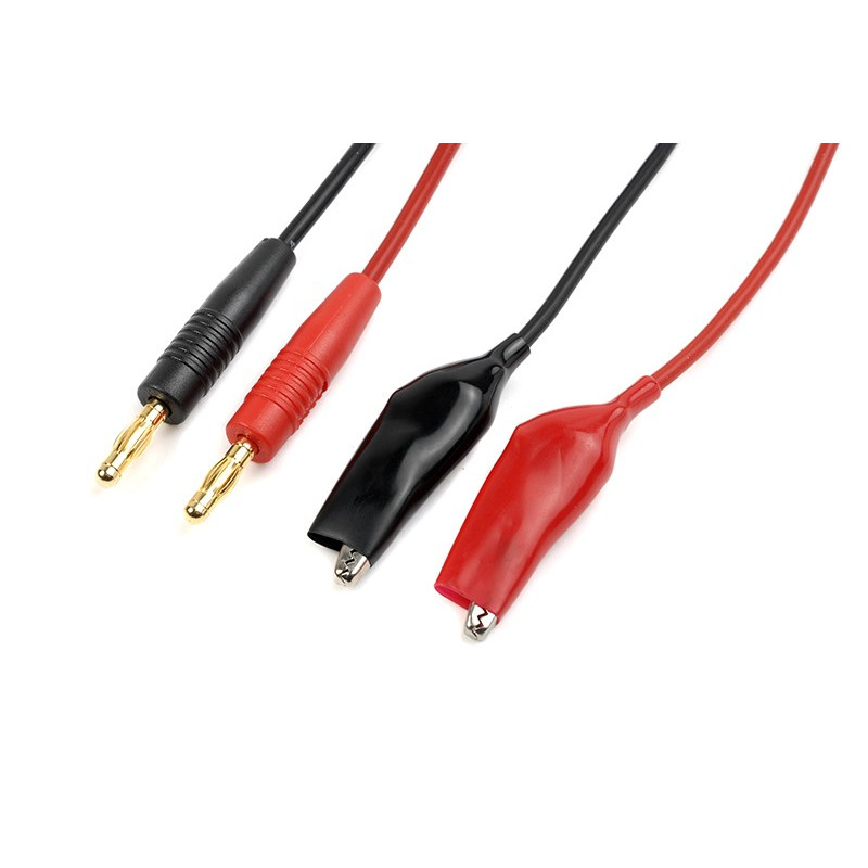 Charge Lead - Battery Clip - 16AWG Silicone Wire - 30cm - 1