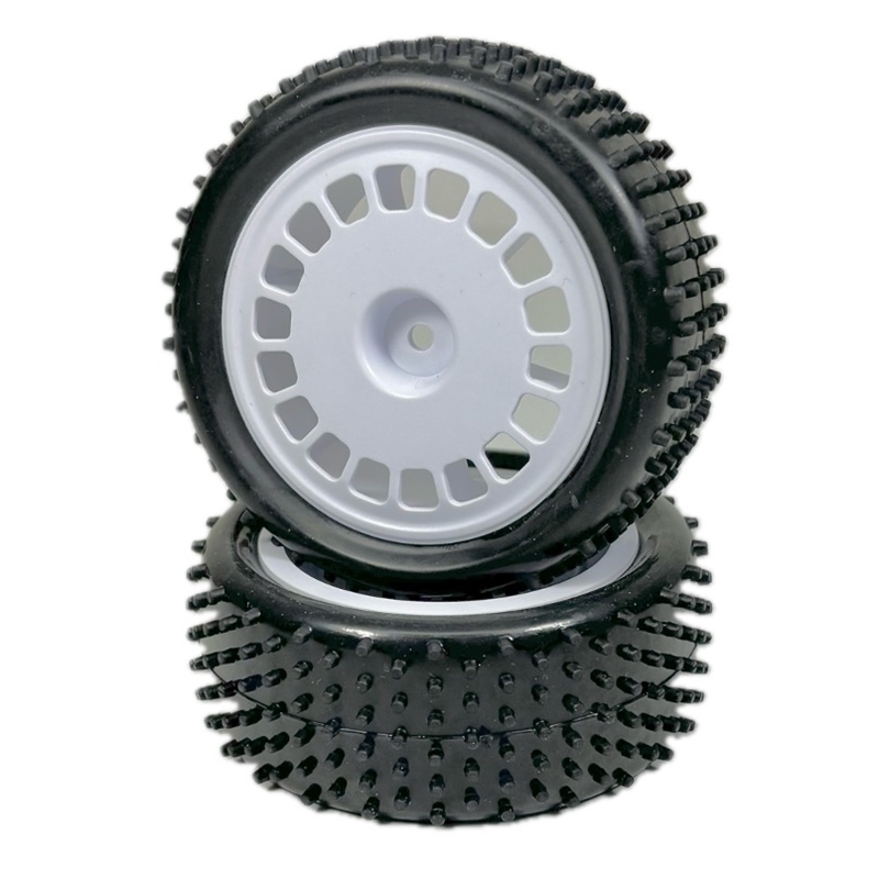 1:10 Buggy Wheel Set "Mini Pin" front white 2