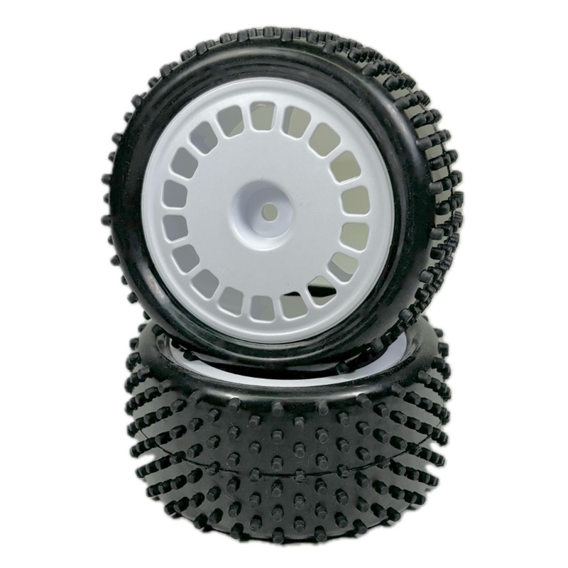 1:10 Buggy Wheel Set "Mini Pin" rear white 2