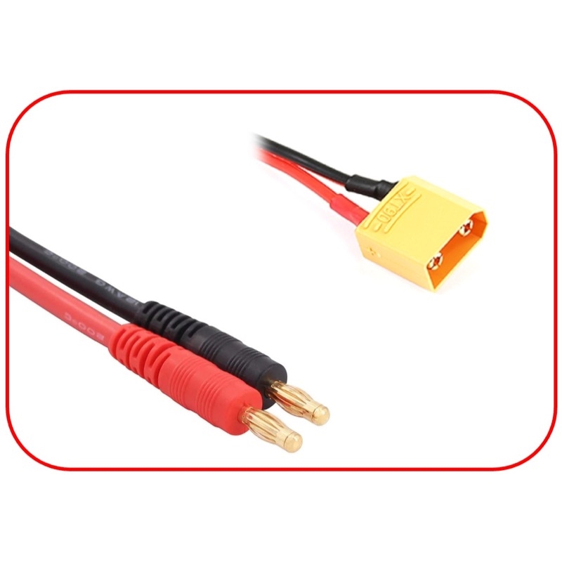 Charging Cable 4mm Bullet Plug - XT90 300mm