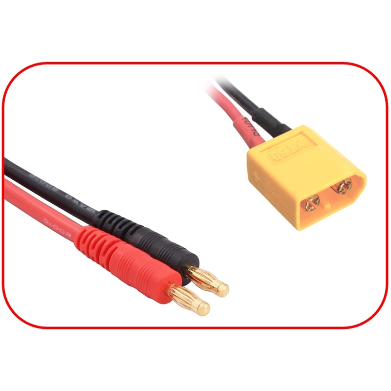 Charging Cable 4mm Bullet Plug - XT60 300mm