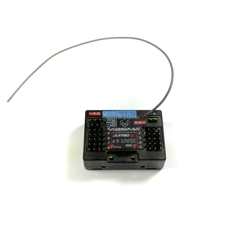 10-Channel Receiver w. Gyro R10GYRO 2.4GHz