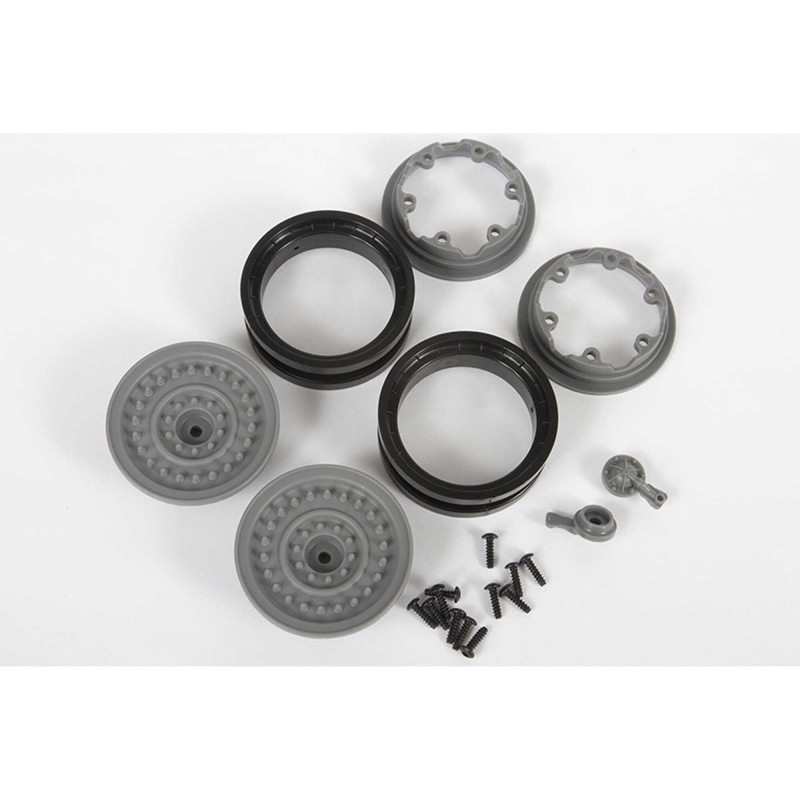 1-10 MW19 1.9 Beadlock Wheels 12mm Hex Gray (2)