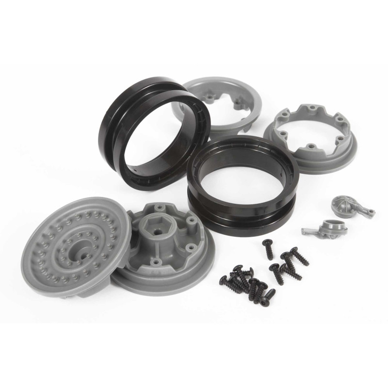 1-10 MW19 1.9 Beadlock Wheels 12mm Hex Gray (2)