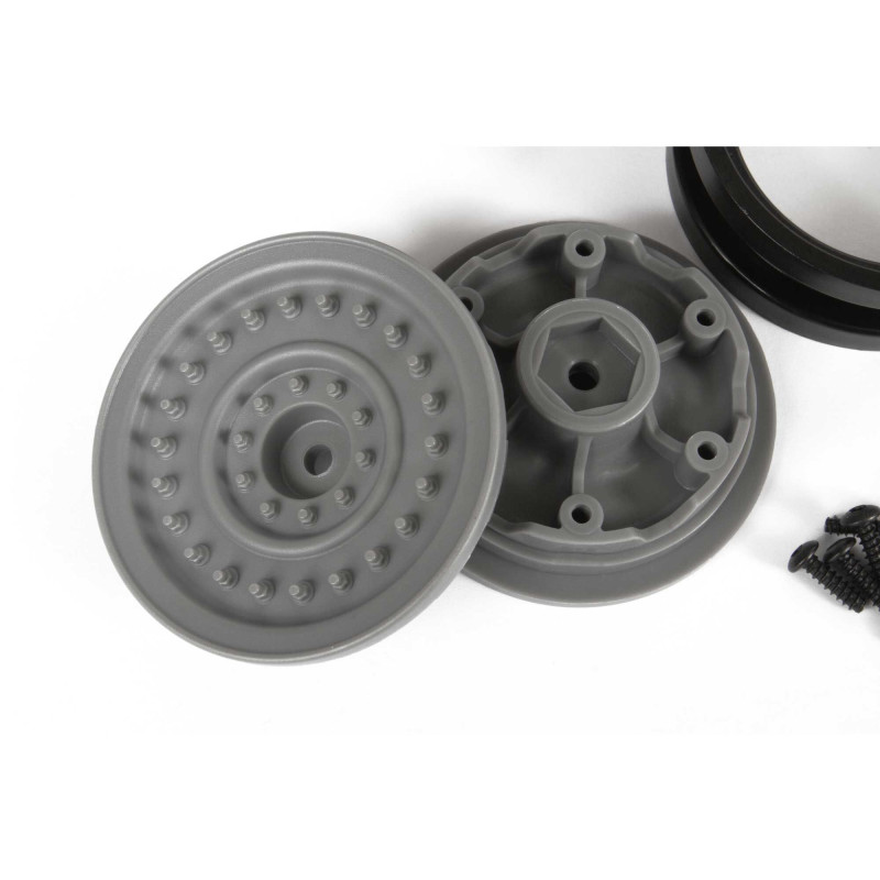 1-10 MW19 1.9 Beadlock Wheels 12mm Hex Gray (2)