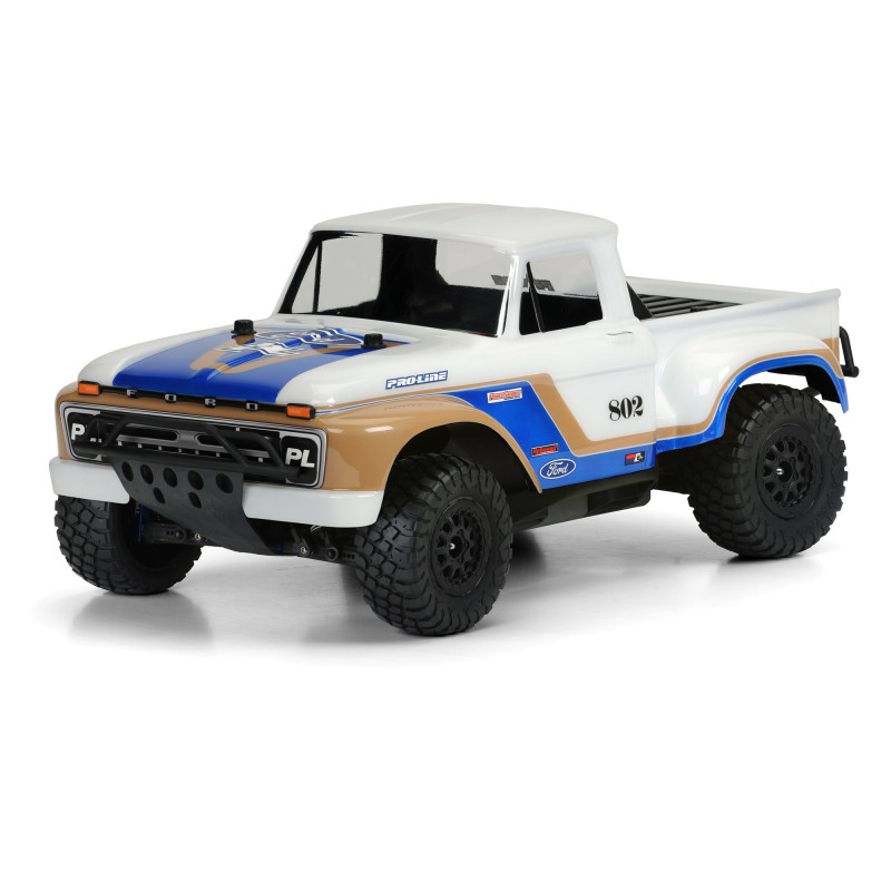 1-10 1966 Ford F-100 Clear Body: Short Course