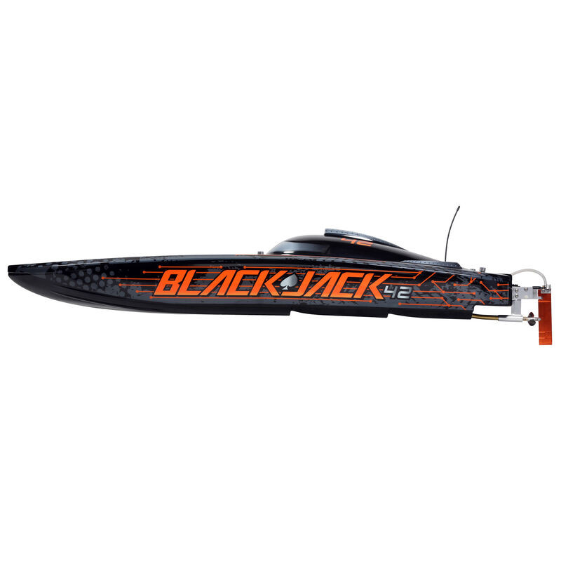 Blackjack 42" 8S Brushless Catamaran RTR: Black-Orange