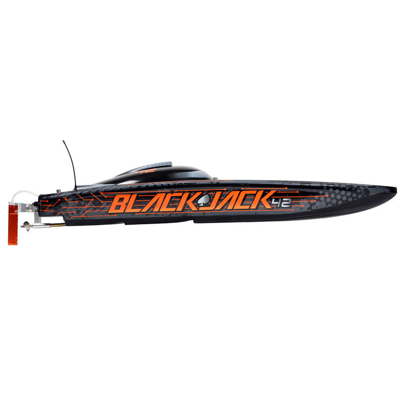 Blackjack 42" 8S Brushless Catamaran RTR: Black-Orange
