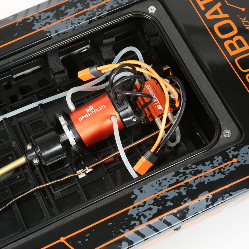 Blackjack 42" 8S Brushless Catamaran RTR: Black-Orange