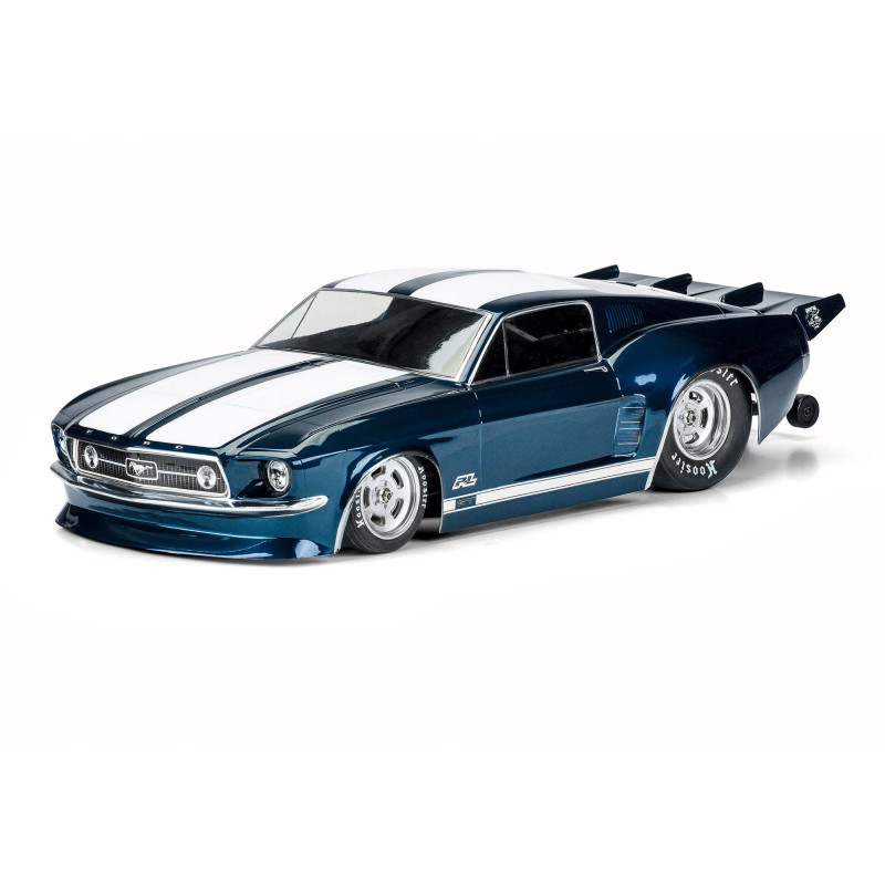 1-10 1967 Ford Mustang Clear Body: Drag Car