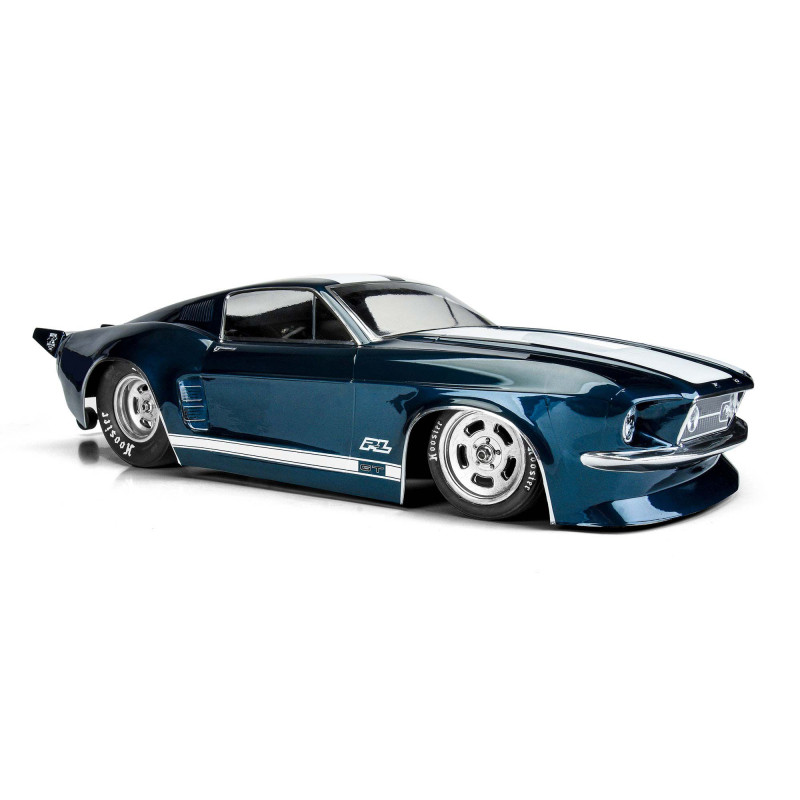1-10 1967 Ford Mustang Clear Body: Drag Car