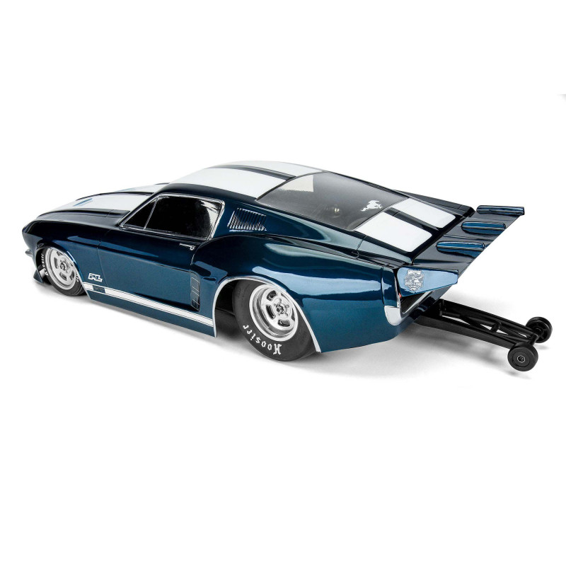 1-10 1967 Ford Mustang Clear Body: Drag Car