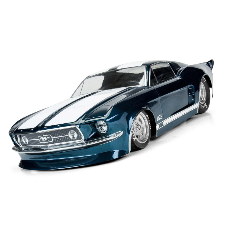 1-10 1967 Ford Mustang Clear Body: Drag Car