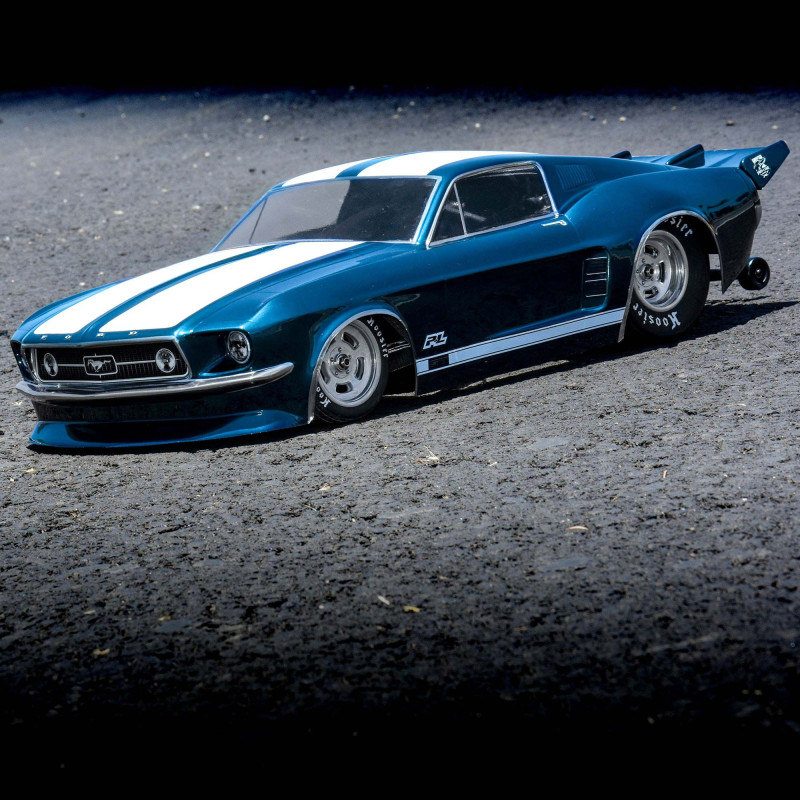 1-10 1967 Ford Mustang Clear Body: Drag Car