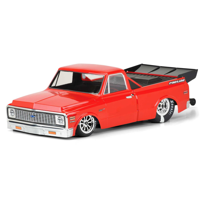 1-10 1972 Chevy C-10 Clear Body: Drag Car