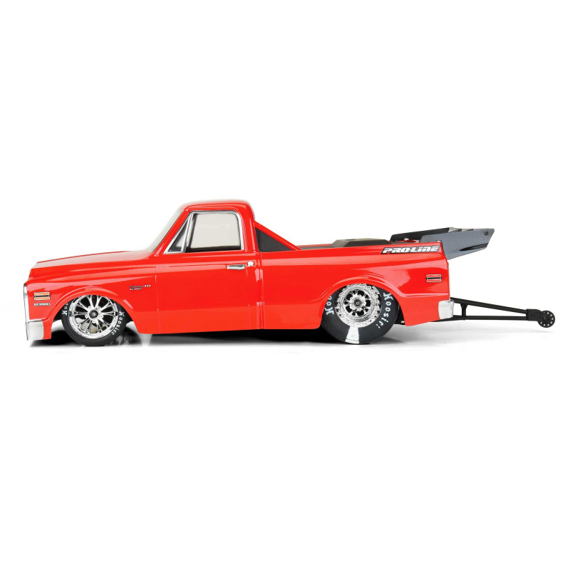 1-10 1972 Chevy C-10 Clear Body: Drag Car