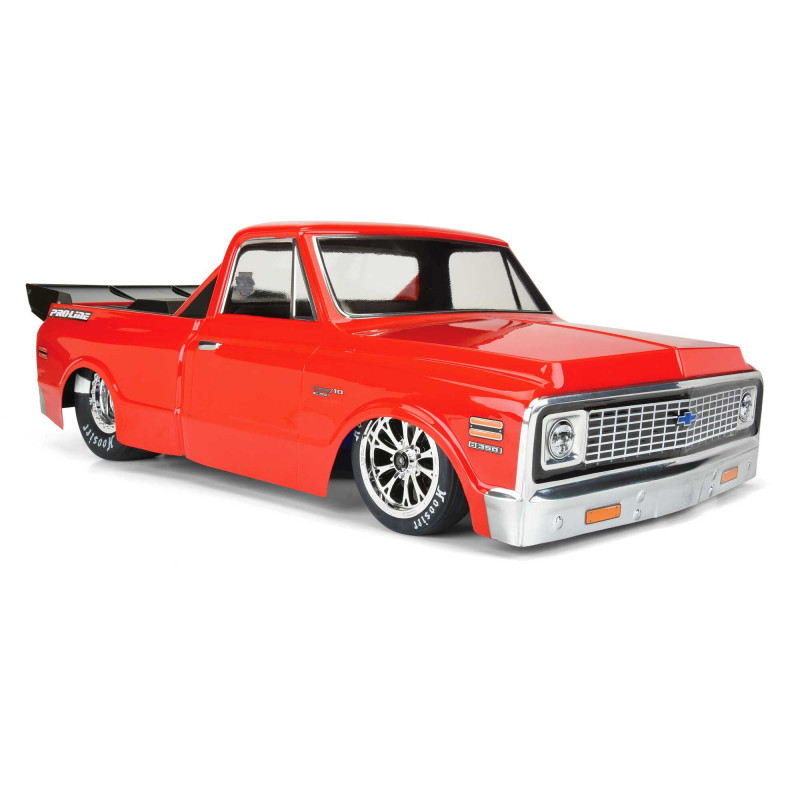 1-10 1972 Chevy C-10 Clear Body: Drag Car