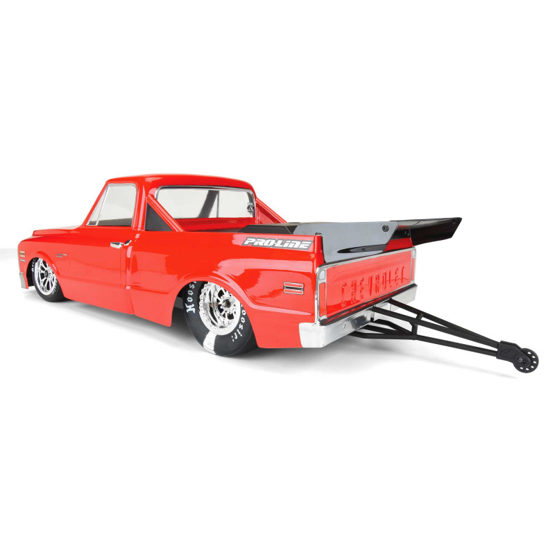 1-10 1972 Chevy C-10 Clear Body: Drag Car