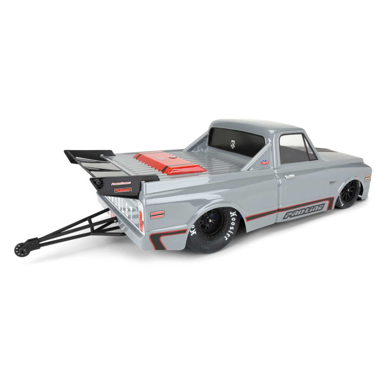 1-10 1972 Chevy C-10 Clear Body: Drag Car