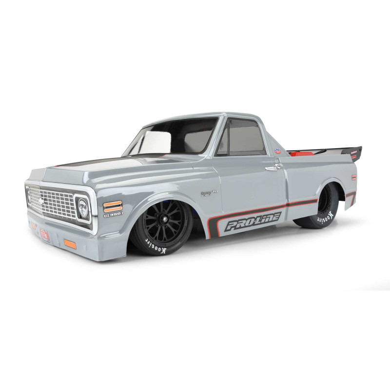 1-10 1972 Chevy C-10 Clear Body: Drag Car