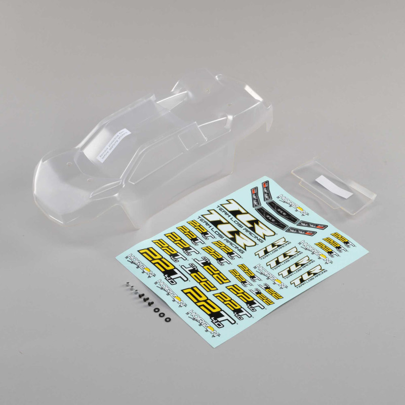 1-10 Clear Body Set with Stickers: 22T 4.0