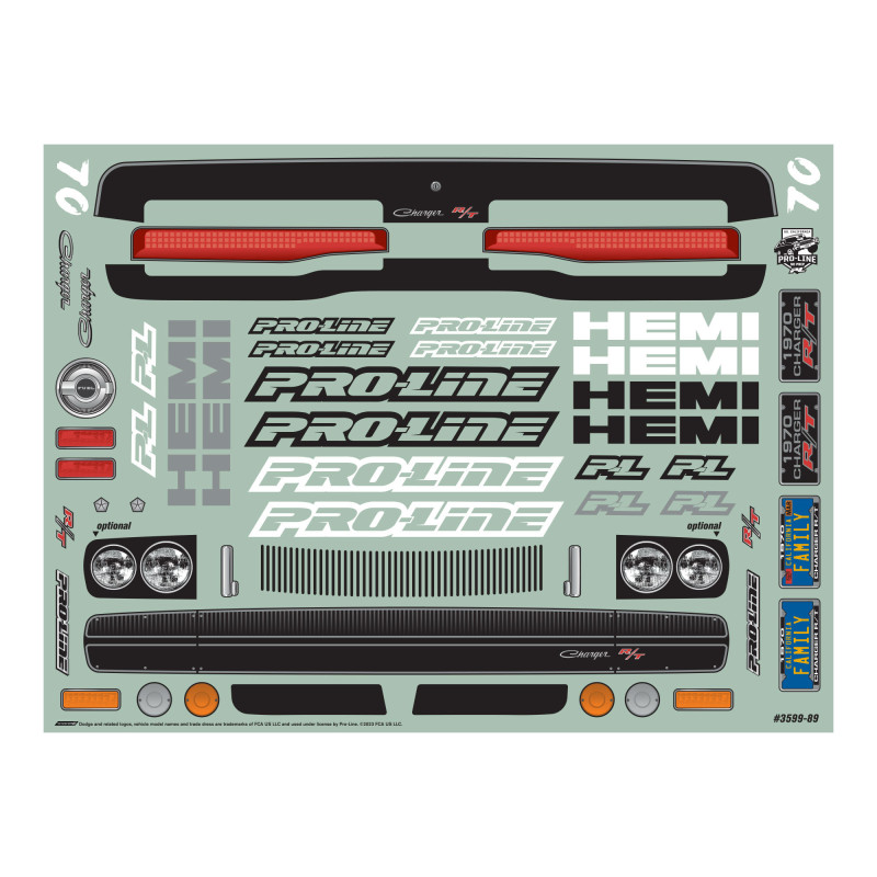 1-10 1970 Dodge Charger Clear Body: Drag Car
