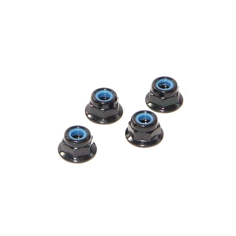 FLANGED LOCK NUT M4 (4pcs)