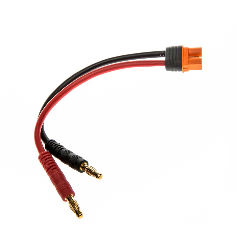 Adapter: IC3 Battery / 4mm Male Bullets with 6" Wires 13 AWG
