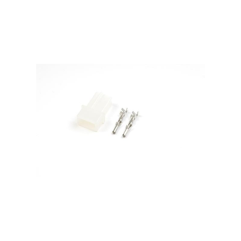 AMP connector with gold plated pins, Female (4pcs)