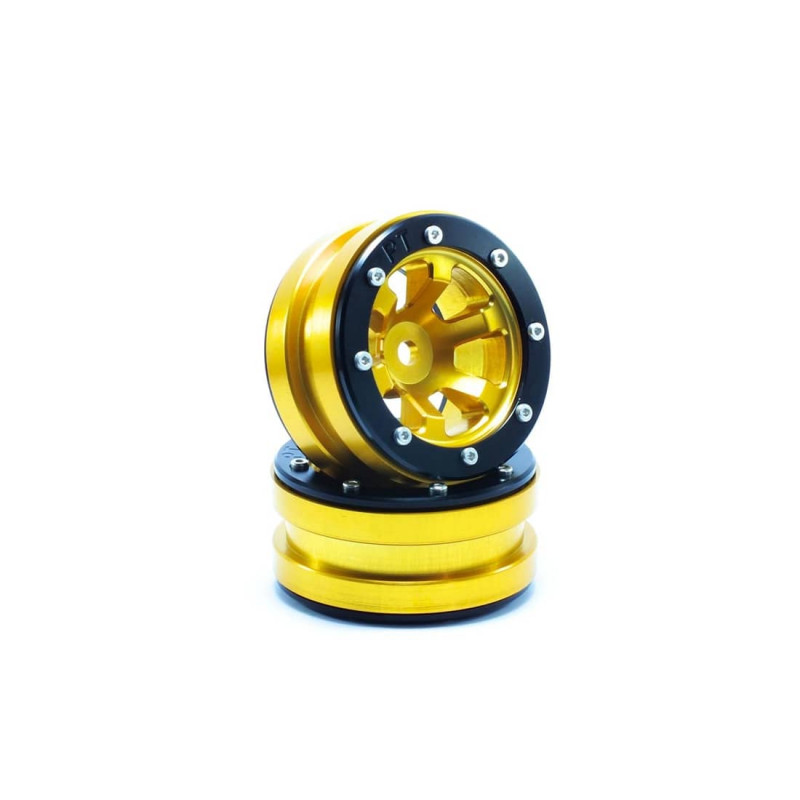 Beadlock Wheels PT- Claw Gold/Black 1.9