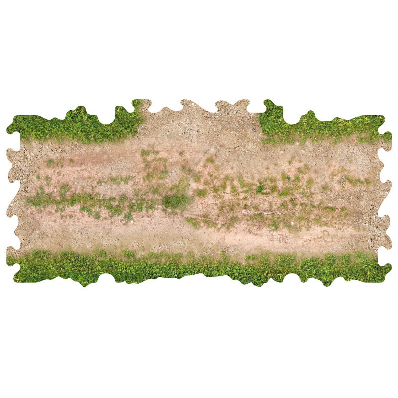 2x T-junction with grass for 1/24 RC Crawler park circuit