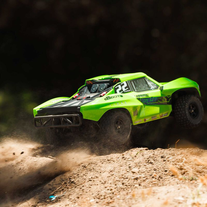 1-10 FURY MEGA 550 Brushed 2WD Short Course Truck RTR Green