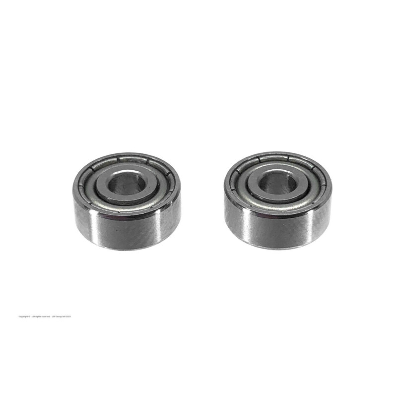 Revtec - Ball Bearing - Chrome Steel - ABEC 3 - Metal Shielded - 1/8" x 3/8" x 5/32" - R2ZZ - 2 pcs