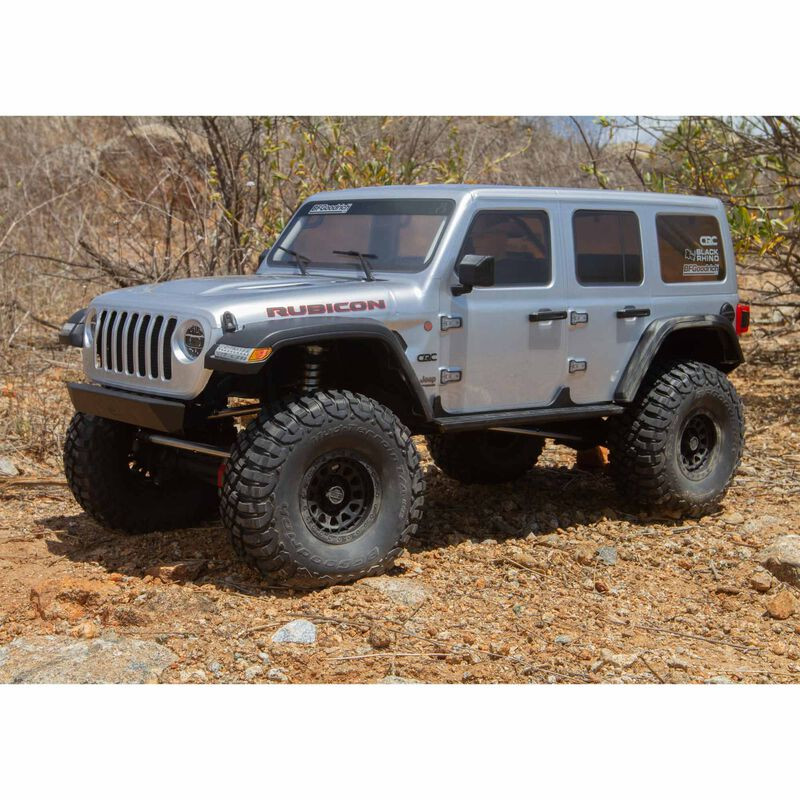 1-6 SCX6 Jeep JLU Wrangler 4X4 RTR Brushed Rock Crawler Silver