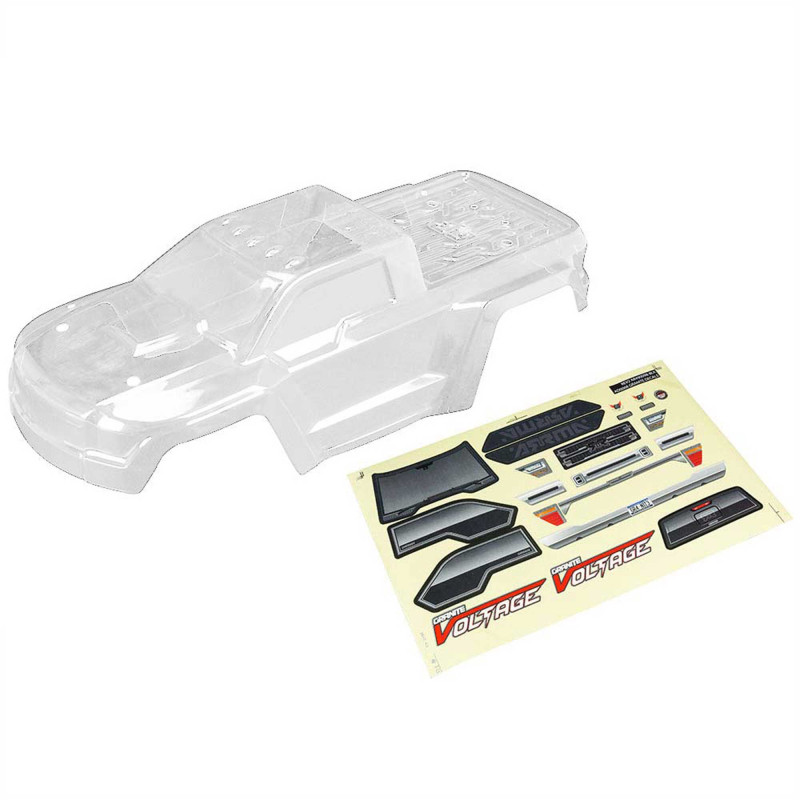 1-10 Bodyshell with Decals Clear : GRANITE
