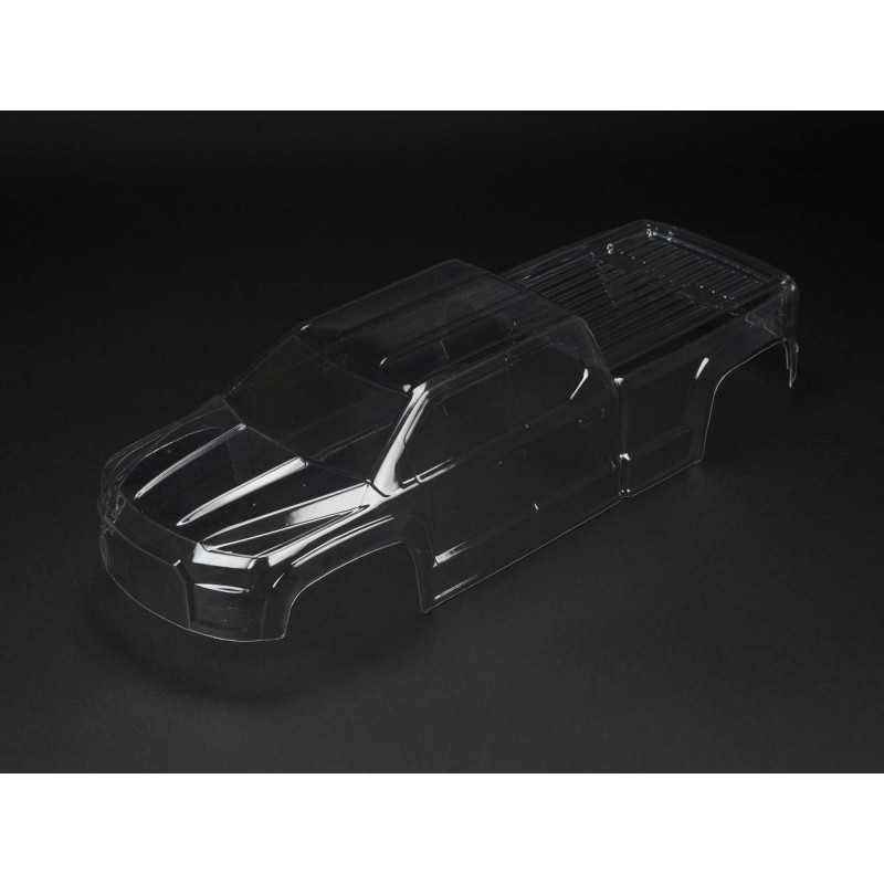 1-10 Clear Body with Decals: BIG ROCK CREW CAB 4X4 BLX
