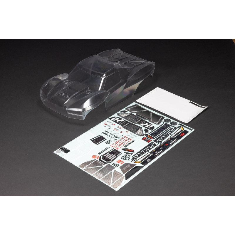 1-10 Clear Body with Decals: FURY 2WD