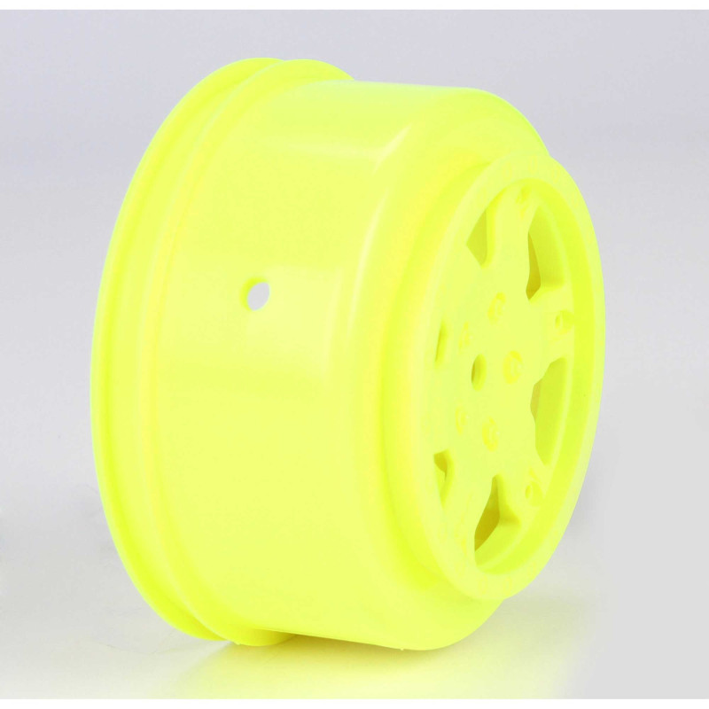 1-10 Front-Rear SCT 2.2-3.0 Wheels 12mm Hex Yellow (2): 22 SCT