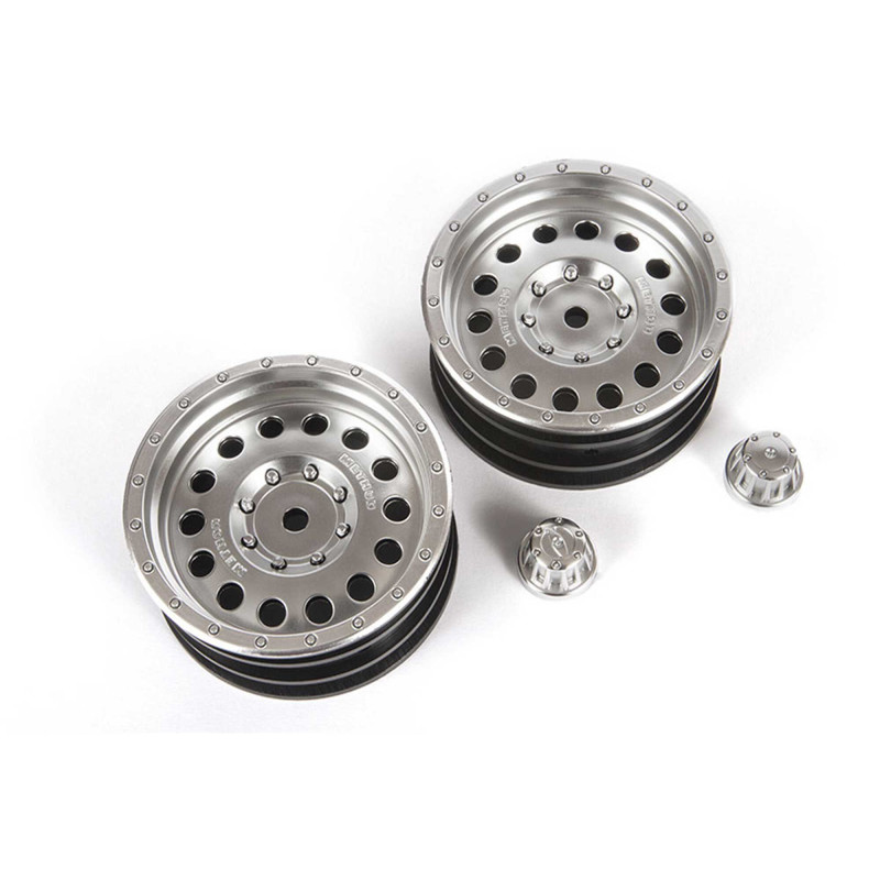 1-10 Method MR307 Hole 1.9 Wheels 12mm Hex Satin Silver (2)