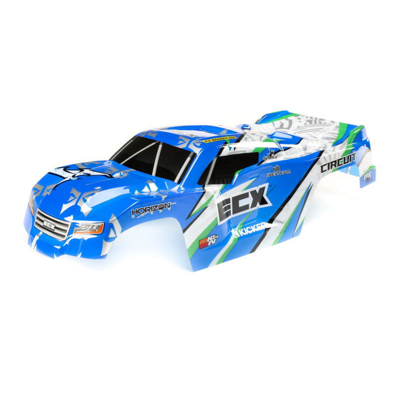 1-10 Painted Body Blue-White: 2WD Circuit