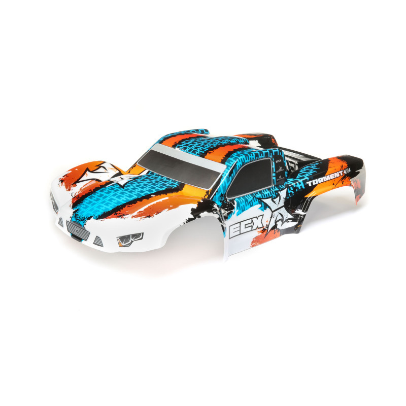 1-10 Painted Body Orange-Blue: 4WD Torment