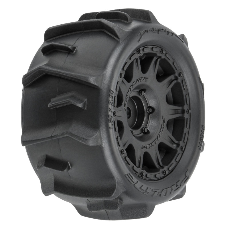 1-18 Dumont F-R Tires MTD 12mm Black Raid (4): Granite GROM