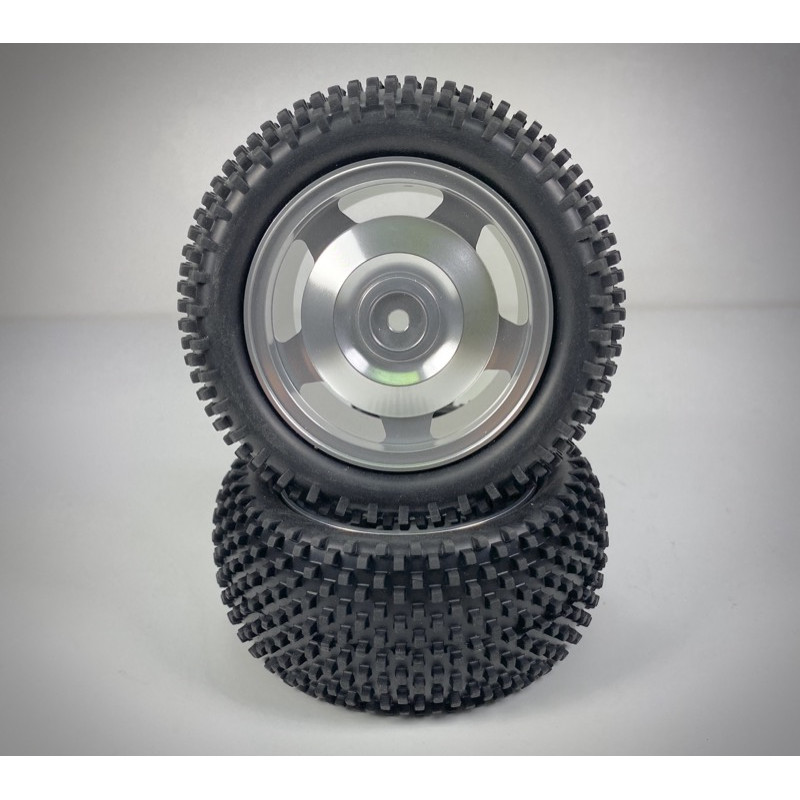 1:10 Alu. Buggy Wheel Set 2WD-4WD BLOCK rear 12mm Hex (2)