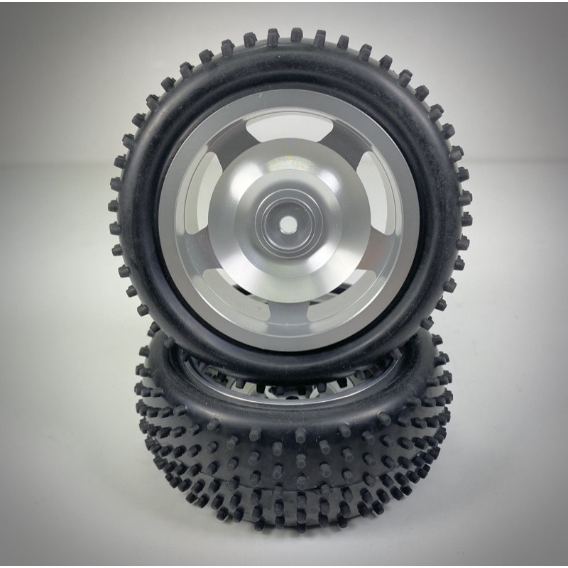 1:10 Alu. Buggy Wheel Set 4WD PIN front 12mm Hex (2)